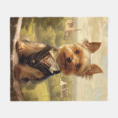 Couverture Polaire Yorkie (Devant (Horizontal))