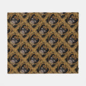 Couverture Polaire Yorkie Poo (Devant (Horizontal))
