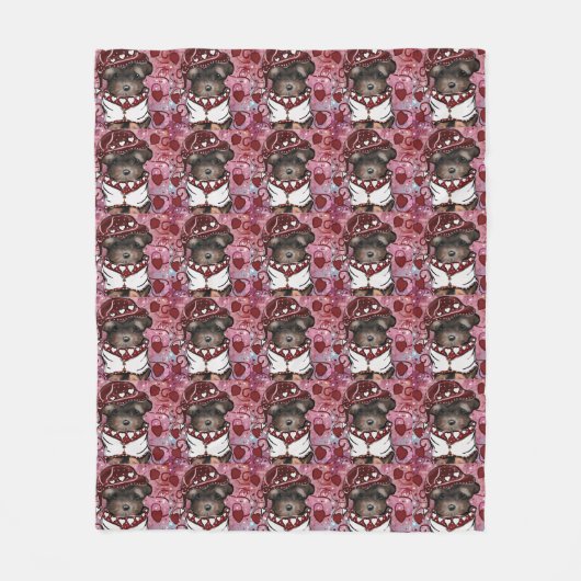 Couverture Polaire Yorkie Poo (Devant)