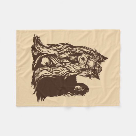 Couverture Polaire yorkshire terrier (Devant (Horizontal))