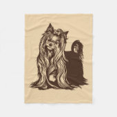 Couverture Polaire yorkshire terrier (Devant)