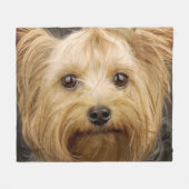 Couverture Polaire Yorkshire Terrier (Devant (Horizontal))