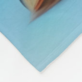 Couverture Polaire Yorkshire Terrier avec des pastels doux (Coin)