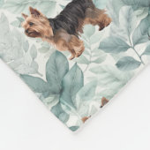 Couverture Polaire Yorkshireterrier Botanique sur tout motif mignon (Coin)