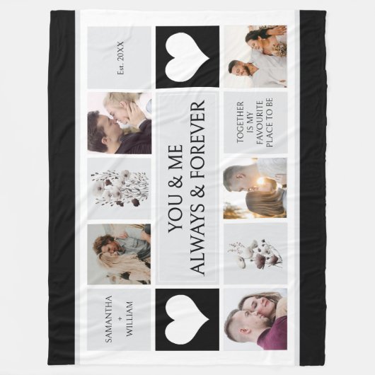 Couverture Polaire You and Me Always & Forever Photo Collage (Devant)
