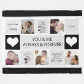 Couverture Polaire You and Me Always & Forever Photo Collage (Devant (Horizontal))