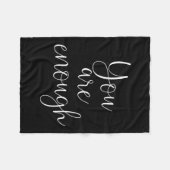 Couverture Polaire You Are Enough Quote Motivational Saying Sitivity  (Devant (Horizontal))