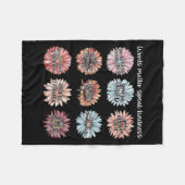 Couverture Polaire You Are Enough Words Speak Kindness Sitive Daisy  (Devant (Horizontal))