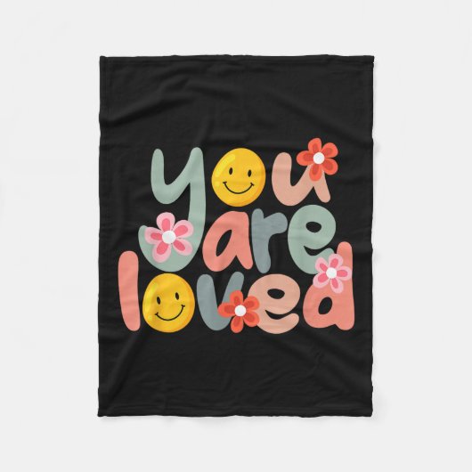 Couverture Polaire You Are Loved Sitive Message Saying Quote Men Wome (Devant)