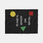 Couverture Polaire You Are Not Allowed To Give Up Motivation  (Devant (Horizontal))