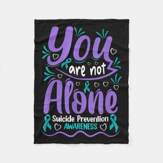 Couverture Polaire You Are Not Alone Suicide Prevention Awareness  (Devant)