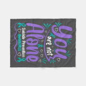 Couverture Polaire You Are Not Alone Suicide Prevention Awareness  (Devant (Horizontal))