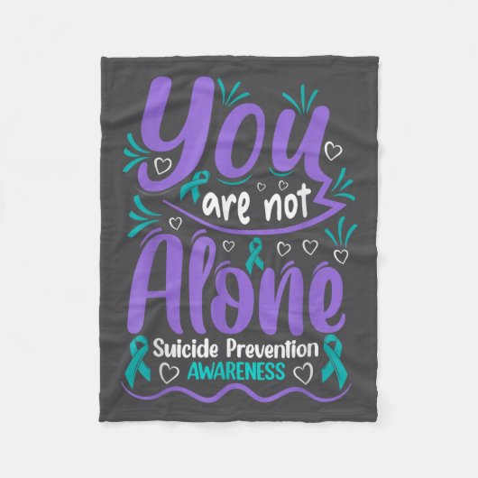 Couverture Polaire You Are Not Alone Suicide Prevention Awareness  (Devant)