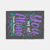 Couverture Polaire You Are Not Alone Suicide Prevention Awareness Pre (Devant (Horizontal))