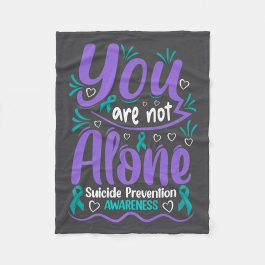 Couverture Polaire You Are Not Alone Suicide Prevention Awareness Pre (Devant)