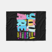 Couverture Polaire You Are Smart Brave Strong Kind Loved Motivation T (Devant (Horizontal))