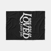 Couverture Polaire You Are So Loved Christian Verse Valentine's Day B (Devant (Horizontal))