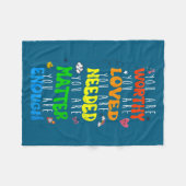 Couverture Polaire You Are Worthy You Are Loved Suicide Prevention Aw (Devant (Horizontal))