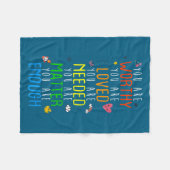 Couverture Polaire You Are Worthy You Are Loved Suicide Prevention Aw (Devant (Horizontal))