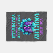 Couverture Polaire You Are Worthy You Are Loved You Are Needed Premiu (Devant (Horizontal))