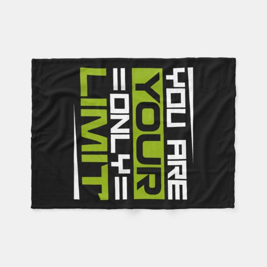 Couverture Polaire You Are Your Only Limit, Insration And Motivation  (Devant (Horizontal))