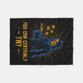 Couverture Polaire You Can Certainly Try Skeleton Wizard Fantasy Meme (Devant (Horizontal))