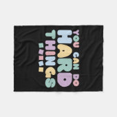 Couverture Polaire You Can Do Hard Things Insrational Quotes Motivati (Devant (Horizontal))