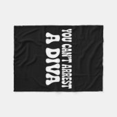 Couverture Polaire You Can't Arrest A Diva Funny  (Devant (Horizontal))