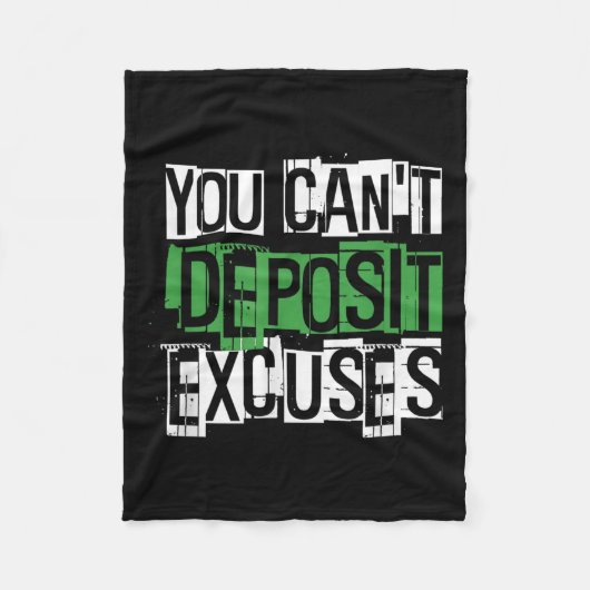 Couverture Polaire You Can't Desit Excuses Motivational For Entrepren (Devant)