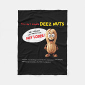 Couverture Polaire You Can't Handle Deez Nuts, Funny , Peanut Allergy (Devant)