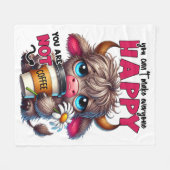 Couverture Polaire You Can't Make Everyone Happy You Are Not Coffee  (Devant (Horizontal))