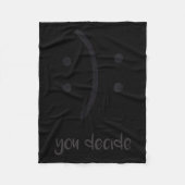 Couverture Polaire You Decide Trendy Emotions Happy Sad  (Devant)