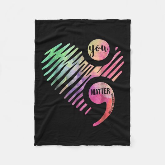 Couverture Polaire You Don't Let Your Story End Semicolon  (Devant)