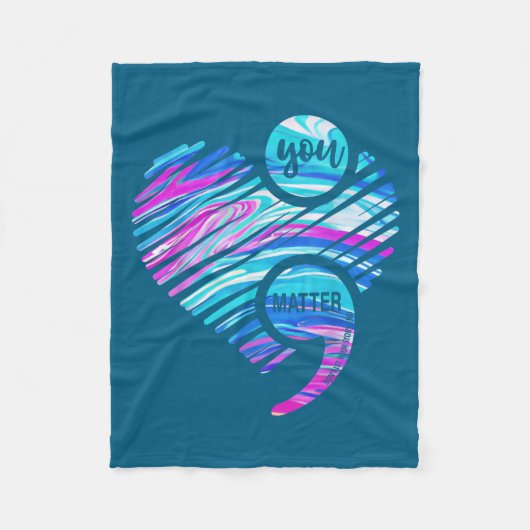 Couverture Polaire You Don't Let Your Story End Suicide Prevention He (Devant)