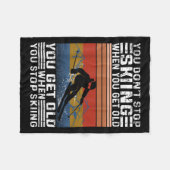 Couverture Polaire You Dont Stop Skiing When You Get Old Funny Skiing (Devant (Horizontal))
