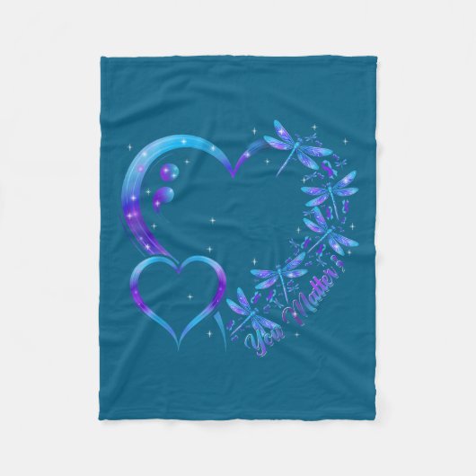Couverture Polaire You Dragonfly Suicide Prevention Awareness Men Wom (Devant)