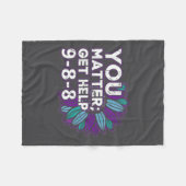 Couverture Polaire You Get Help Suicide Prevention The 988 Lifeline (Devant (Horizontal))