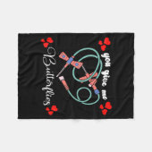 Couverture Polaire You Give Me Butterflies Phlebotomist Pbt Valentine (Devant (Horizontal))