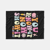 Couverture Polaire You Know It Now Show It Funny Test Day Motivationa (Devant (Horizontal))