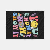 Couverture Polaire You Know It Now Show It Test Day Motivational Smil (Devant (Horizontal))