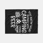 Couverture Polaire You Know What Rhymes With Camng Funny Camper Dad M (Devant (Horizontal))