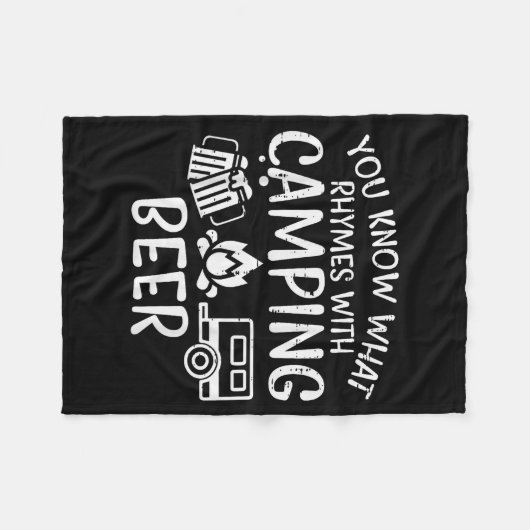 Couverture Polaire You Know What Rhymes With Camng Funny Camper Dad M (Devant (Horizontal))