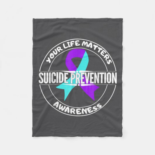 Couverture Polaire You Life S Suicide Prevention Awareness Teal Purpl (Devant)