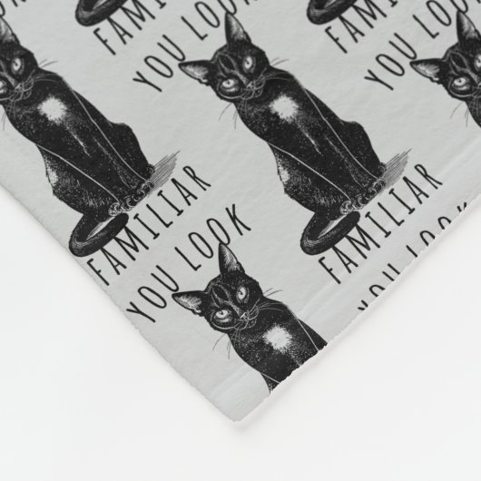 Couverture Polaire You Look Familiar Witches Black Cat (Coin)