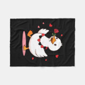 Couverture Polaire You Make My Heart Go Honk Funny Goose Valentine’s  (Devant (Horizontal))