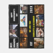 Couverture Polaire You said: Best Grandpa Ever Photo Collage (Devant)