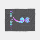 Couverture Polaire You Semicolon Cat Suicide Mental Health Awareness  (Devant (Horizontal))
