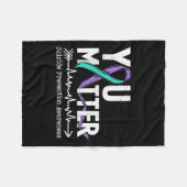 Couverture Polaire You Semicolon Suicide Prevention Awareness Week  (Devant (Horizontal))