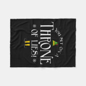 Couverture Polaire You Sit On A Throne Of Lies! Funny Christmas Fake (Devant (Horizontal))