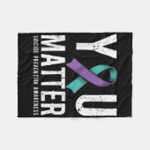 Couverture Polaire You Suicide Prevention Awareness  (Devant (Horizontal))